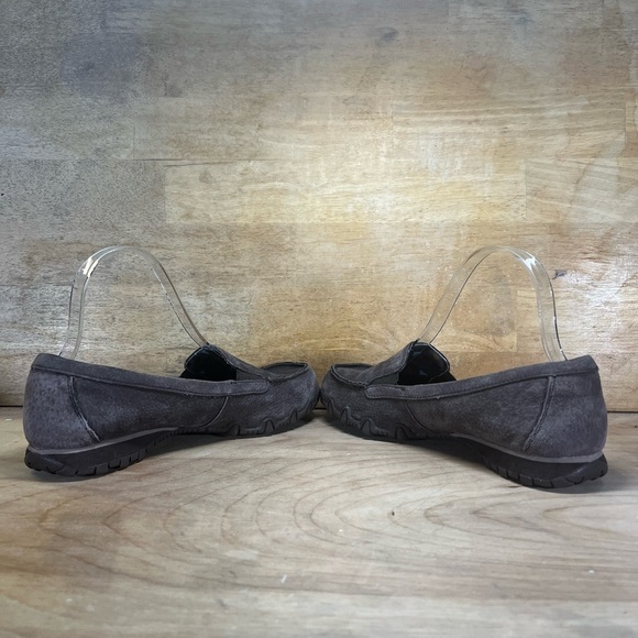 Skechers Memory Foam Womens Size 9 Suede Leather Chocolate Loafers Shoes 49324 - Picture 5 of 8